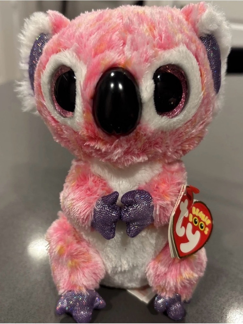 NWT Rare Ty Beanie Boos KACEY Pink Koala Bear 6” NEW Stuffed Animal Plush Toy